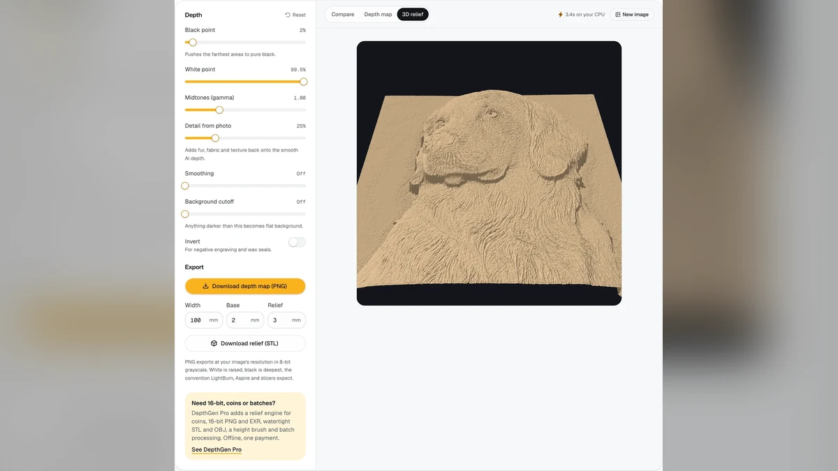 The Free Browser Tool That Turns Any Photo Into a Lithophane or Relief