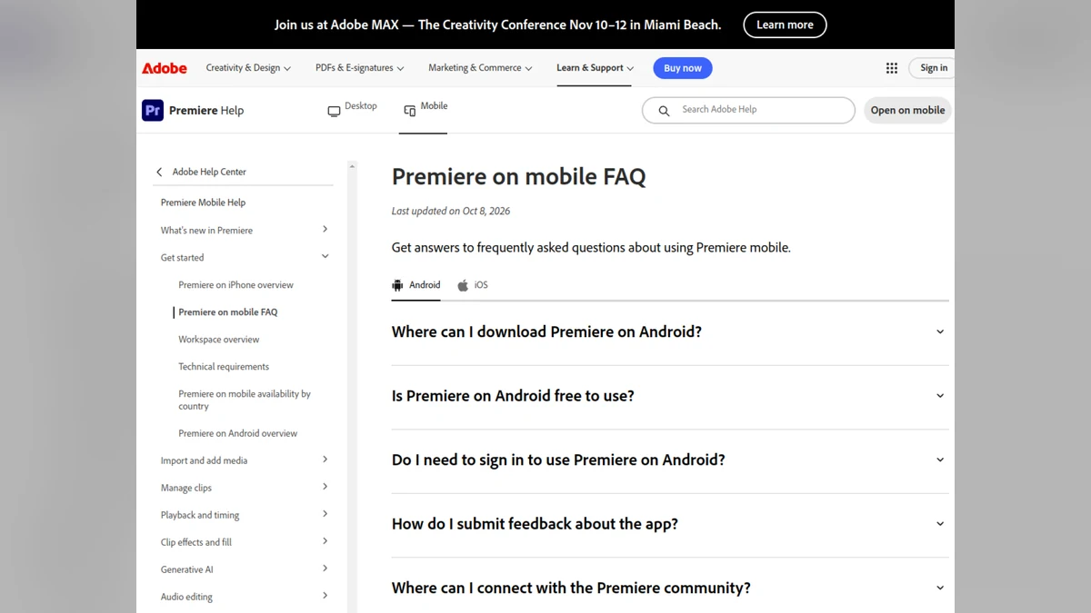 Premiere Is Free on Android—Here’s What You Can Actually Make
